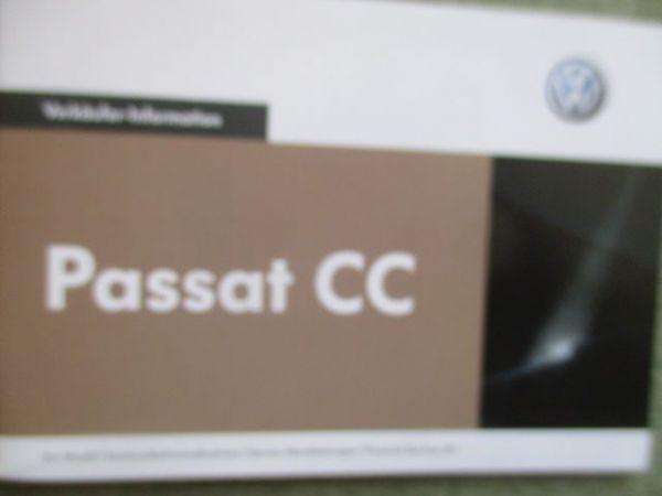 VW Passat CC Verkäufer-Information 2/2008