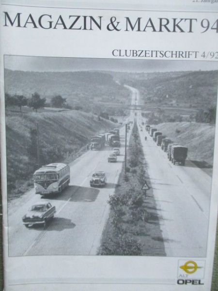 Alt Opel IG Clubzeitschrift 4/1992