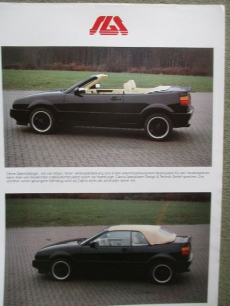 SGS Design + Technik GmbH VW Corrado Cabrio Prospektblatt