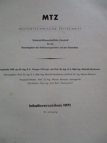 MTZ Jahrgang 1971