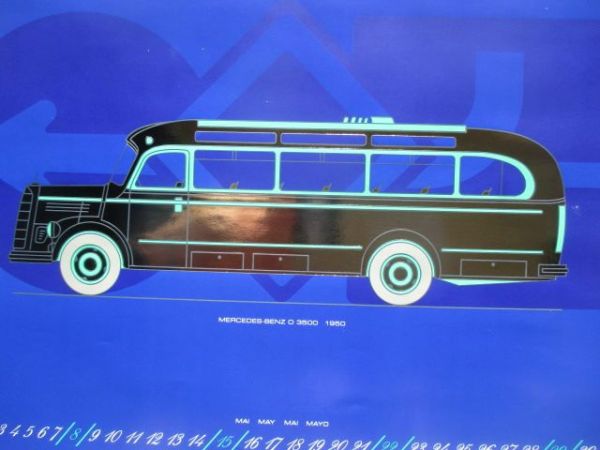 Mercedes Benz 1988 Oldtimerkalender 43x55cm Format