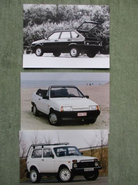 Lada Niva Diesel +Samara +Cabriolet Pressefotos 13x18cm