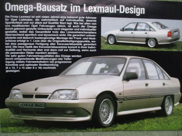 Lexmaul Opel Tuning Omega A Prospektblatt