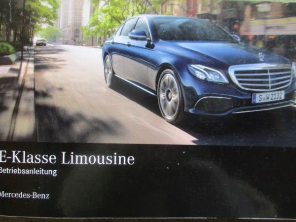 Mercedes Benz E-Klasse Limousine Bordbuch W213 2016