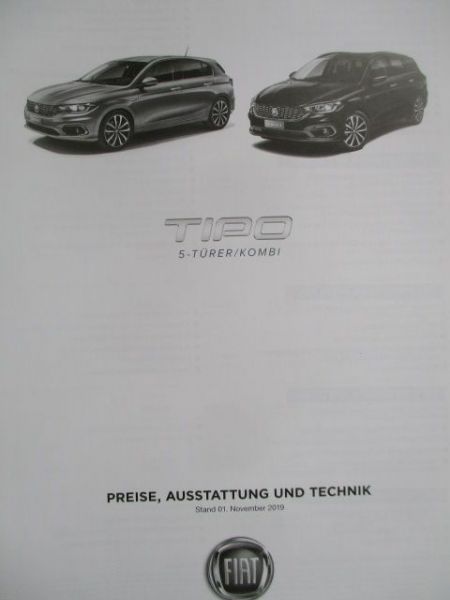 Fiat Tipo 5-türer/Kombi Preisliste 5/2019