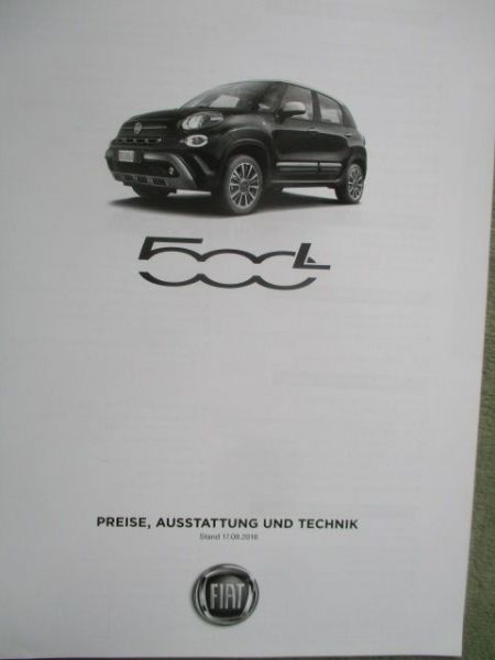 Fiat 500L Preisliste 11/2019