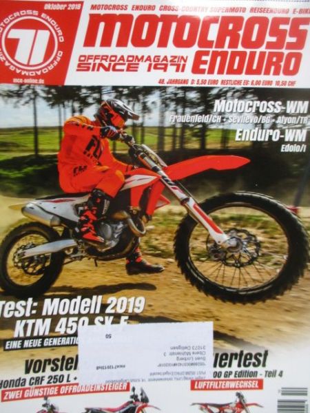 Motocross Enduro 10/2018