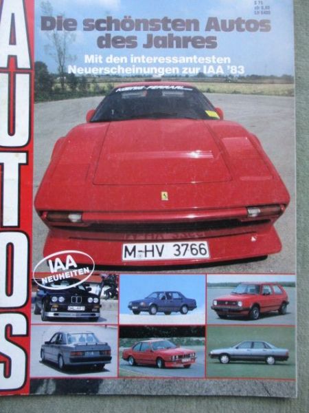 Die schönsten Autos des Jahres IAA 1983