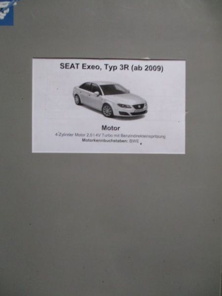 Seat Exeo Typ 3R Reparaturleitfaden Motor