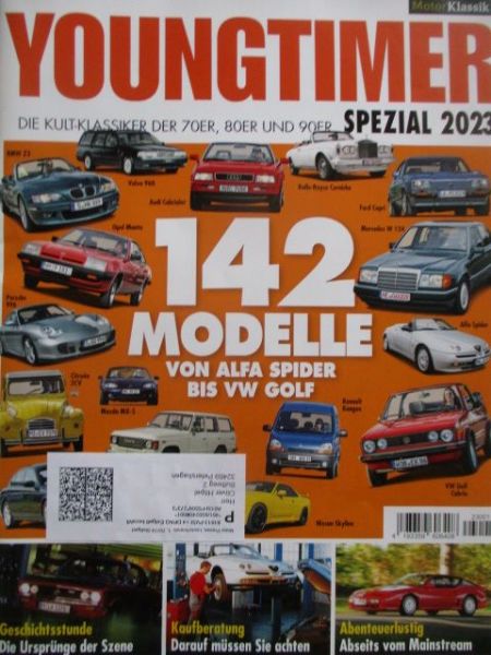 Youngtimer Spezial 2023 142 Modelle von Alfa Spider bis VW Golf