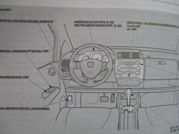 Honda Jazz Bordbuch 2004 Deutsch