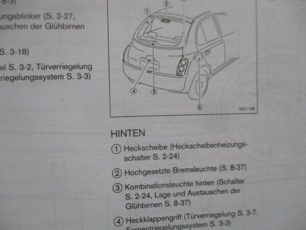 Nissan Micra K12 Bordbuch 2007