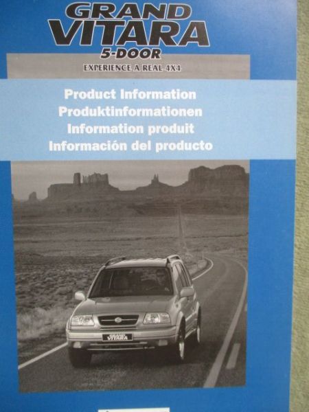Suzuki Grand Vitara 5-Door Produktinformation 1998 mehrsprachig