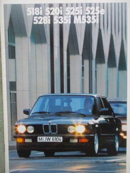 BMW 518i 520i 525i 528i 525e 528i 535i M535i 9/1987
