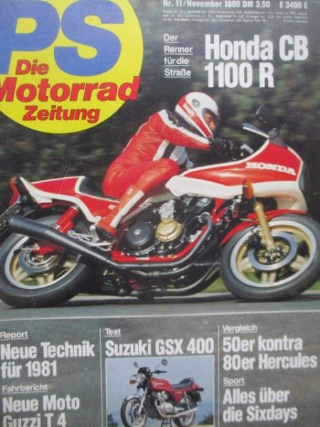 PS Motorrad Zeitung 11/1980