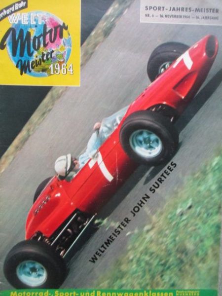 Gerhard Bahr Welt Motor Meister 1964