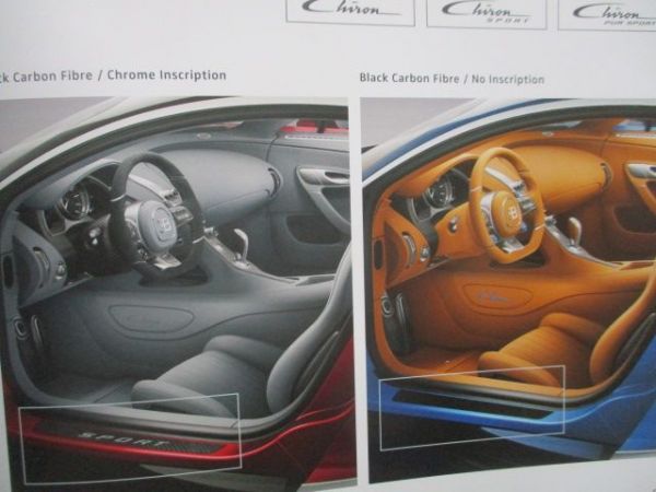 Bugatti Chiron Accessoiries Catalogue 2021