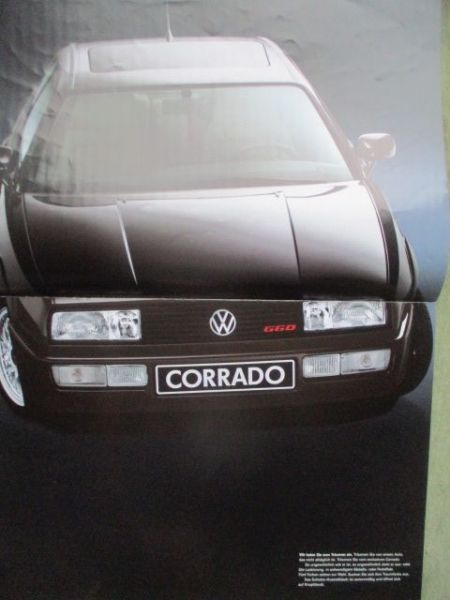 VW Corrado Exclusive Typ53i September 1990 A3 Format