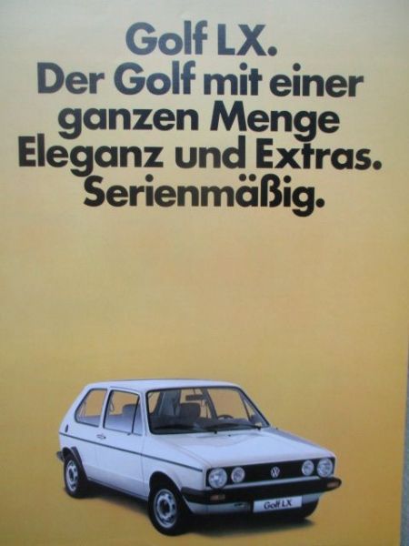 VW Golf I LX Typ17 Prospekt 1983