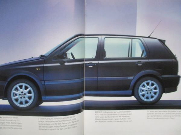 VW Golf III 1H1 GTi +16V Edition 3/1997 Schweiz Katalog