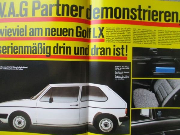 VW Golf I LX Typ17 Prospekt 1983