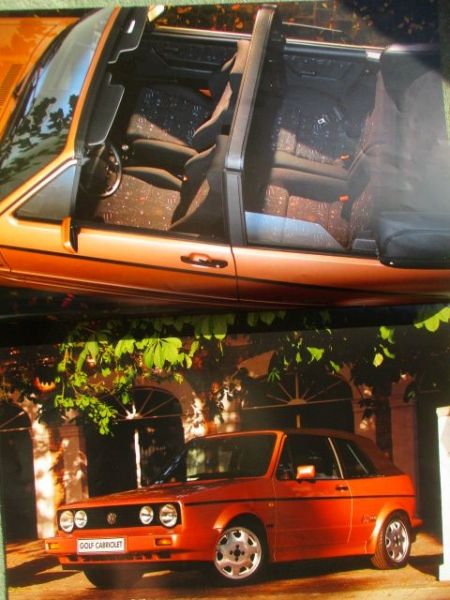 VW Golf I Typ17 Toscana,Acapulco,Classicline,Sportline A3 Format Katalog 1/1993