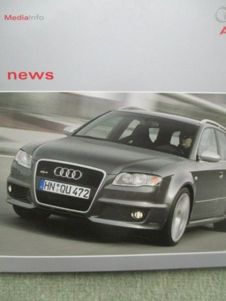 Audi News 3/2006 Presse CD RS4 S6