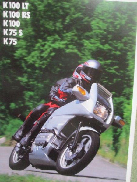 BMW K100 LT RS K75 S K75 K100 September 1988