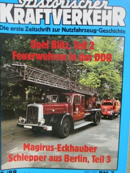 Historischer Kraftverkehr 2/1988