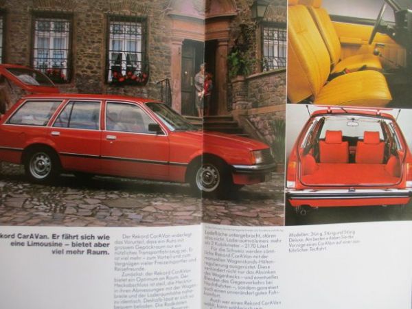 Opel Rekord E +Special +Berlina +Caravan September 1979 Schweiz Version