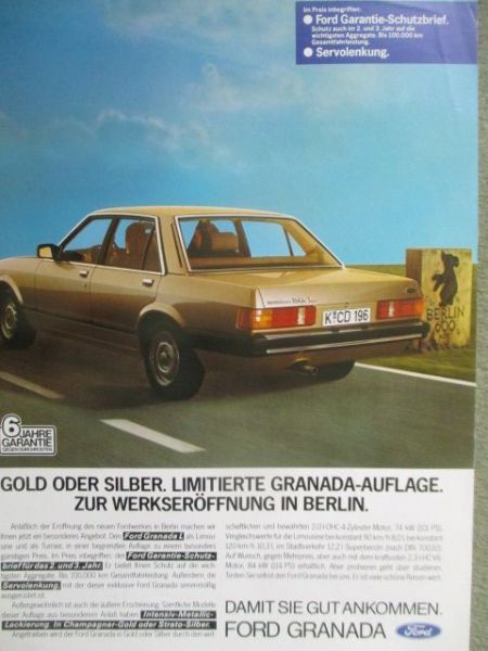 Ford Granada L Gold oder Silber Sondermodell