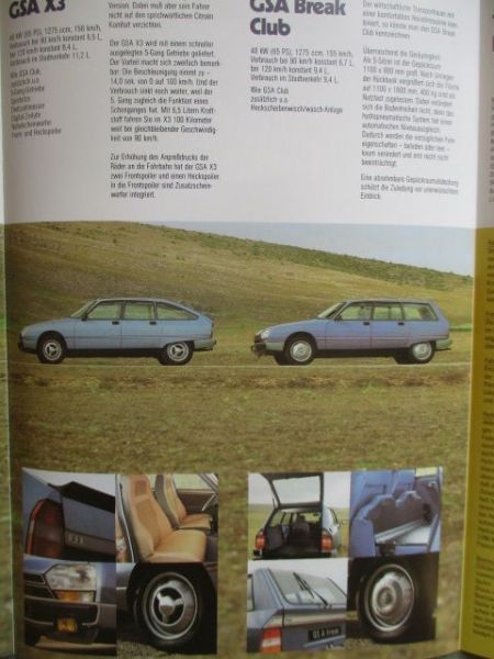 Citroen GSA Club +Pallas +X3 +Break Club Oktober 1979