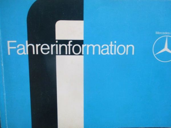 Mercedes Benz Fahrerinformation Schwerlastwagen 4.1980