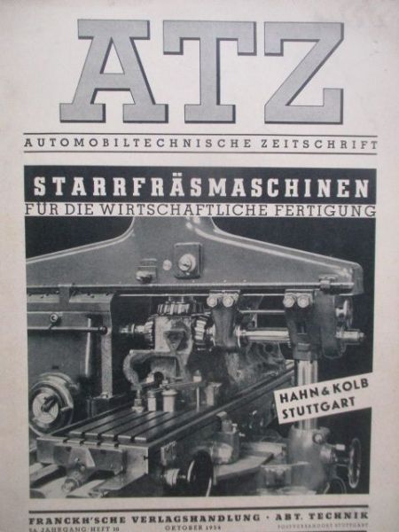 Automobiltechnische Zeitschrift Oktober 1954
