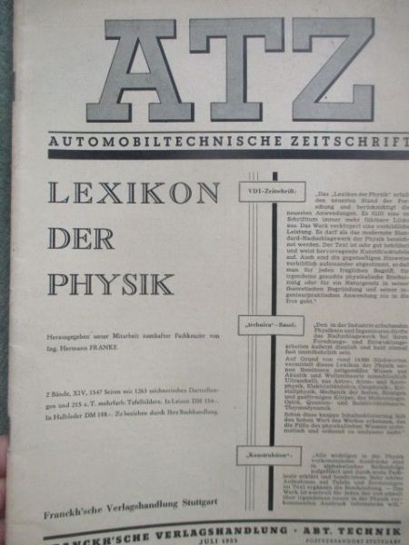 Automobiltechnische Zeitschrift Juli 1955