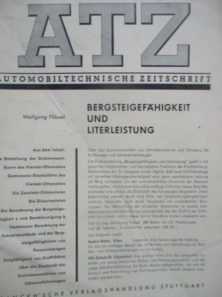 Automobiltechnische Zeitschrift Januar 1956