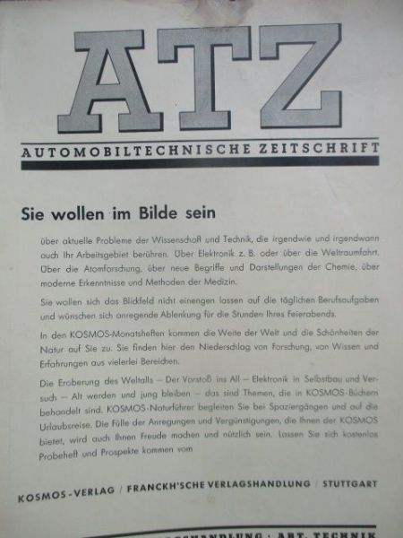 Automobiltechnische Zeitschrift Mai 1956