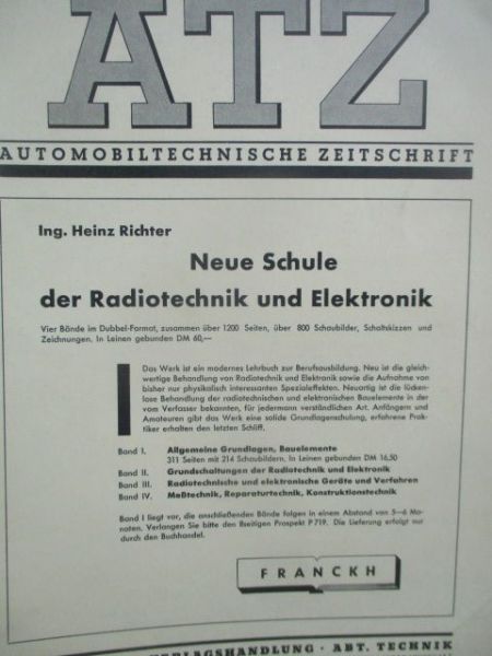 Automobiltechnische Zeitschrift Mai 1958