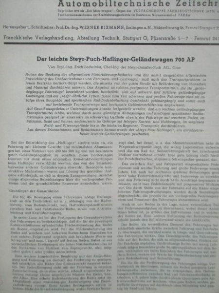 Automobiltechnische Zeitschrift Juni 1962