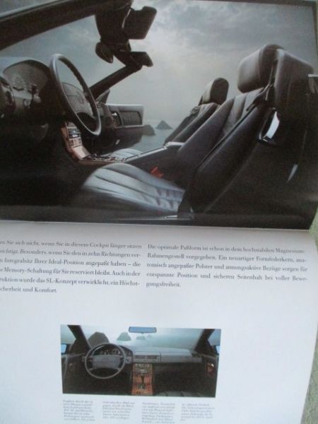 Mercedes Benz 300SL +300SL-24 +500SL  Prospekt R129 Februar 1991