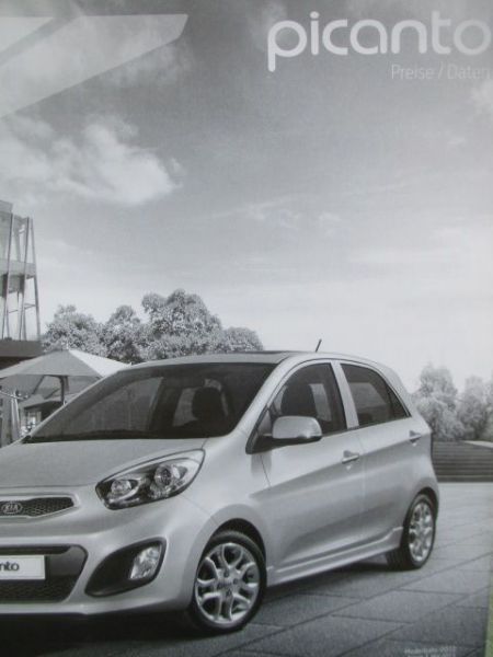 Kia Picanto Preise/Daten Modelljahr 2012