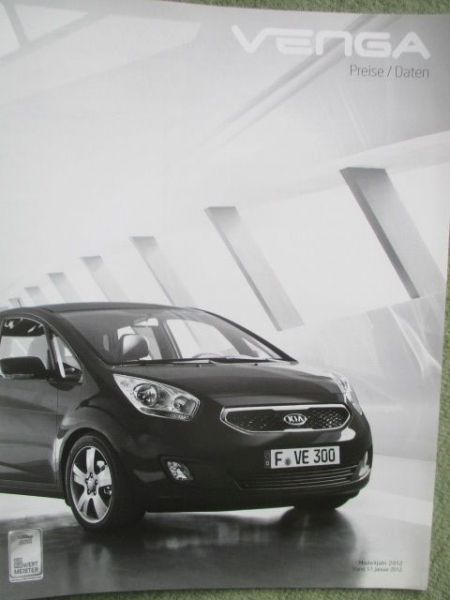 Kia Venga Preise/Daten 12/2010