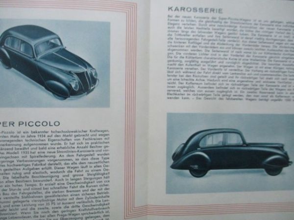 Praga Super-Piccolo Deutscher Katalog