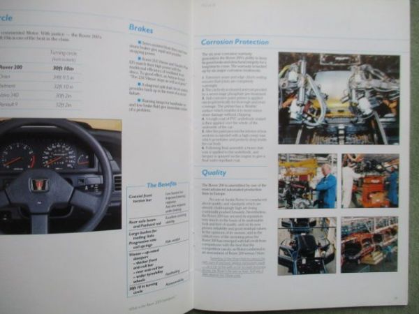 Rover 200 Series Product Insight November 1986