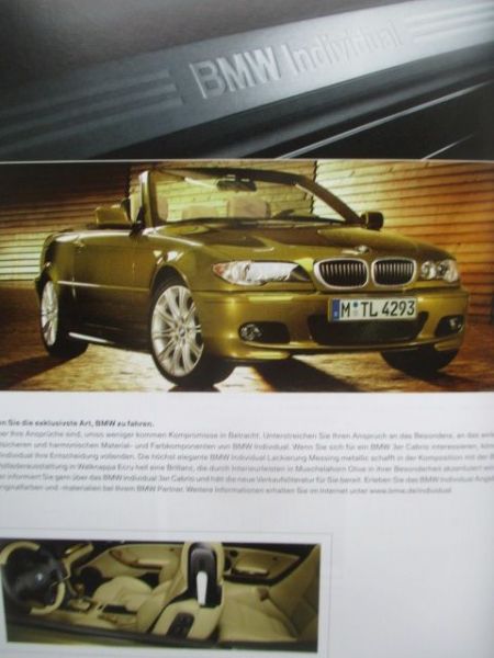 BMW 318Ci 320Ci 35Ci 330Ci 320Cd 330Cd E46 Cabriolet 9/2005