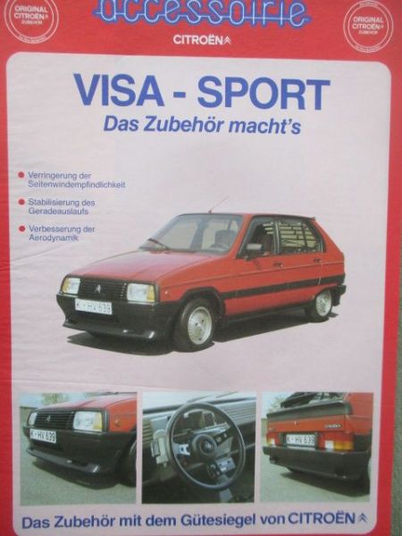 Citroen Visa +Club +Plein Air +GT +17D Juli 1984