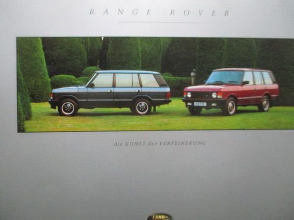 Land Rover Range Rover 1.Generation Prospekt Oktober 1992