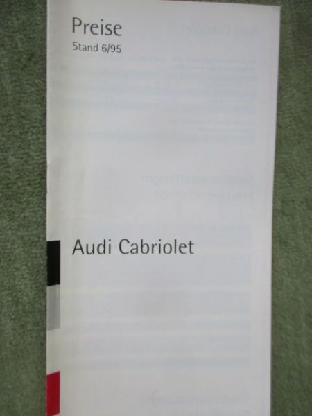 Audi Cabriolet (Typ89) Modelljahr 1996