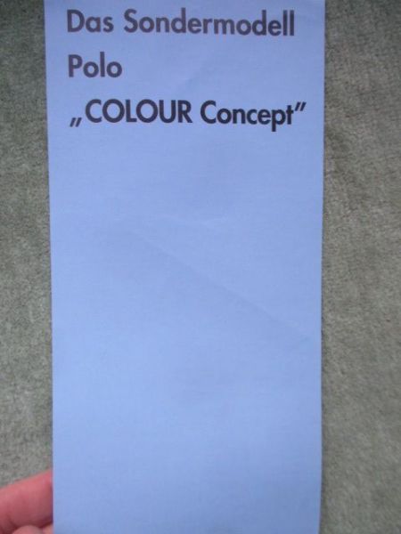 VW Polo Colour Concept Modelljahr 1996