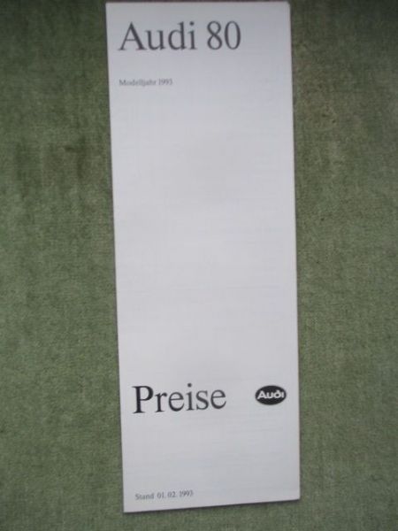 Audi 80 Modelljahr 1993